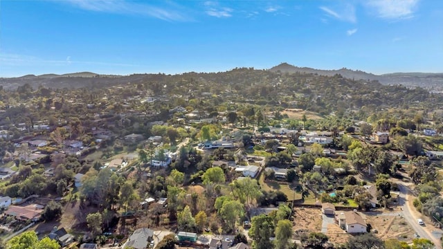 aerial view featuring a mountain view