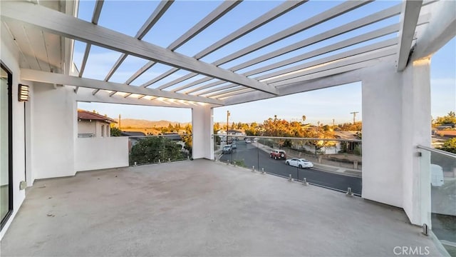 view of patio / terrace featuring a pergola