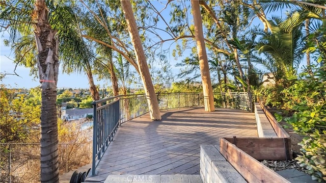 view of wooden terrace