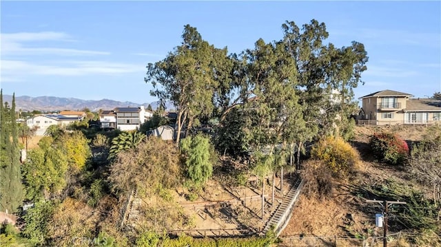 view of landscape with a mountain view