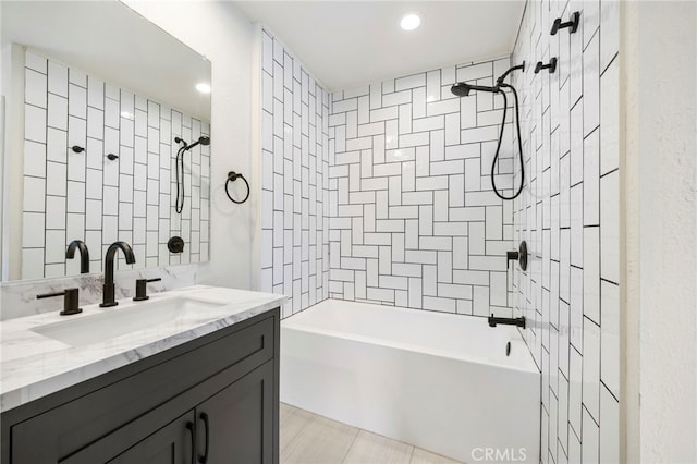 3635 Sierra Cir Unit 22, West Covina, CA 91792 - bathroom with vanity and shower / bathtub combination