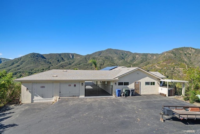 39255 De Luz Rd, Fallbrook, CA 92028 - view of front of house with a mountain view and a gate