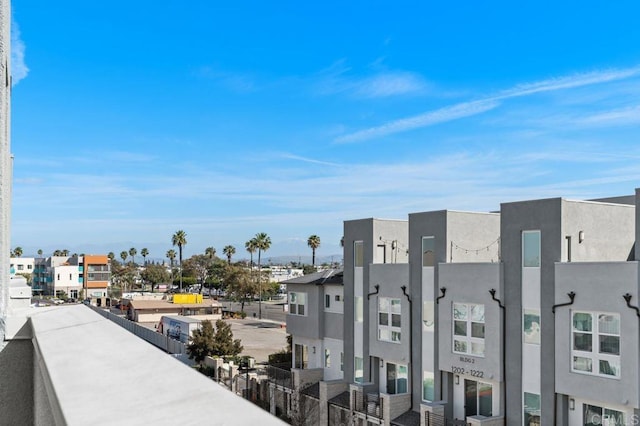 balcony featuring a residential view