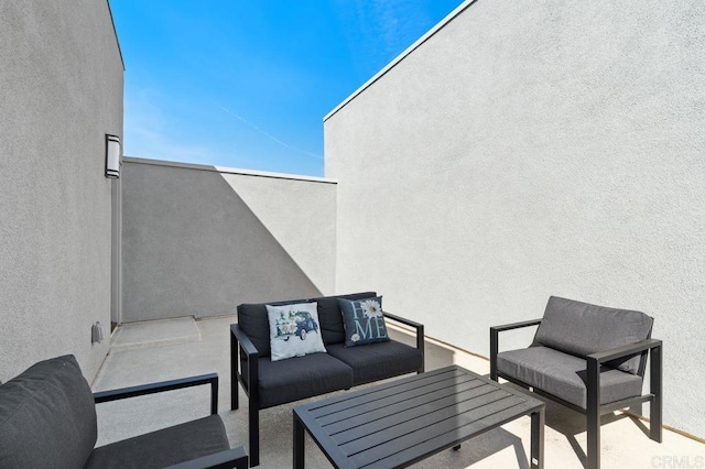 view of patio / terrace featuring an outdoor hangout area