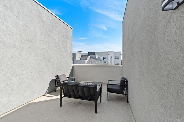 view of patio with outdoor lounge area