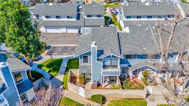 bird's eye view featuring a residential view