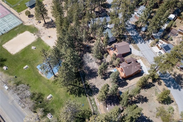 drone / aerial view featuring a residential view