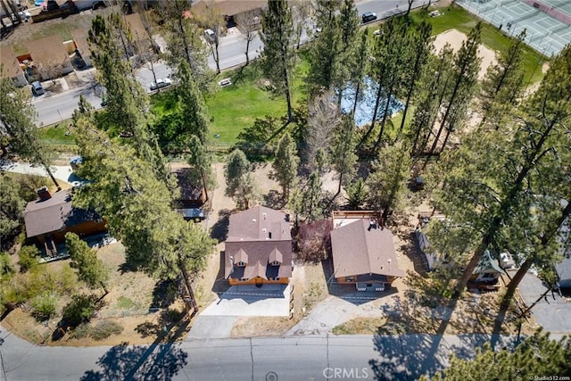 drone / aerial view featuring a residential view