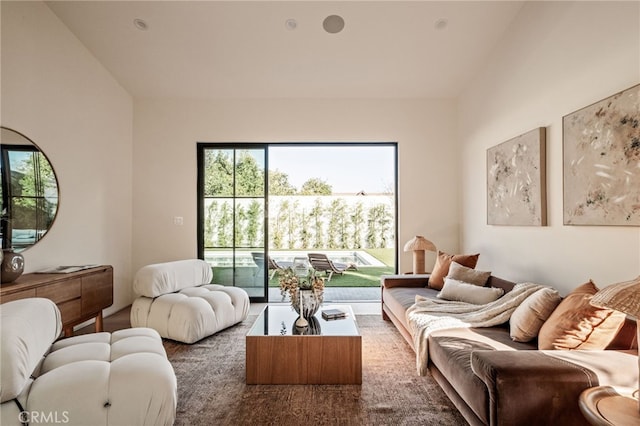 view of living area