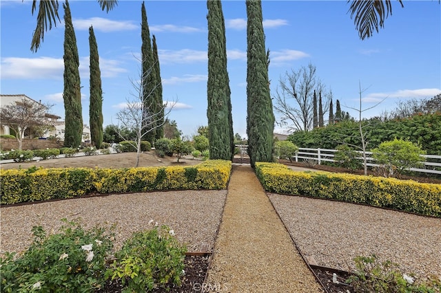 surrounding community with fence