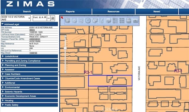 6339 Victoria Ave, Hyde Park CA, 90043 land for sale