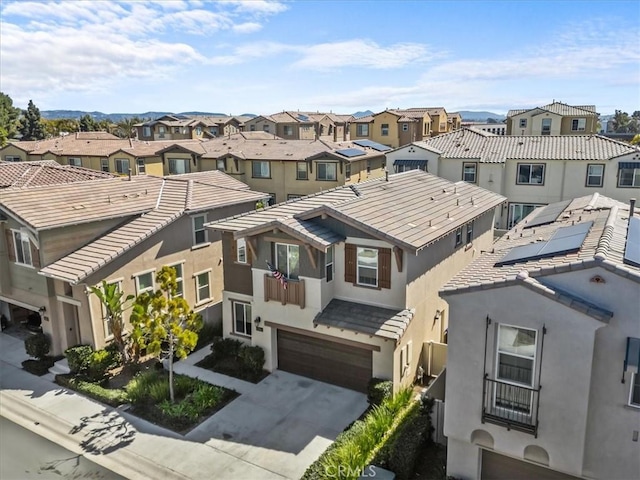 birds eye view of property featuring a residential view