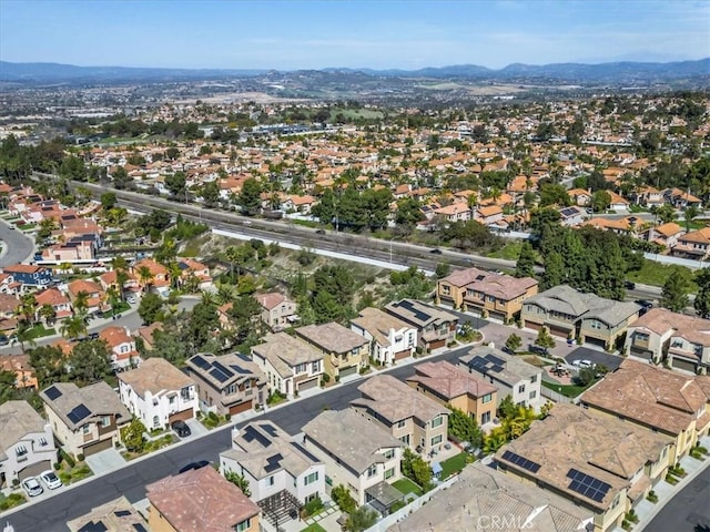 bird's eye view with a residential view