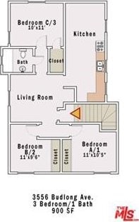 1238 W 35th St, Los Angeles, CA 90007 - floor plan / room layout