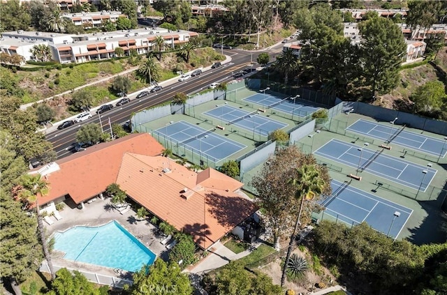 birds eye view of property