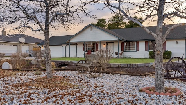 view of ranch-style house