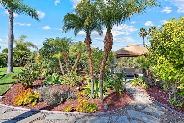 view of yard featuring an outdoor hangout area