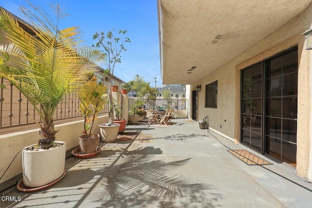 view of patio / terrace with fence