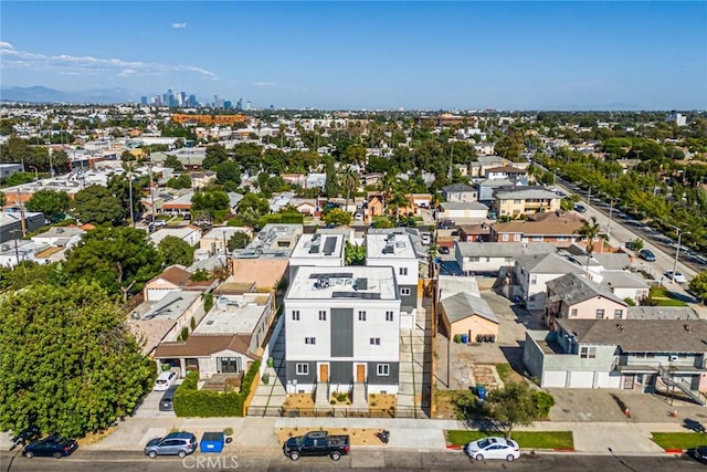 drone / aerial view with a residential view