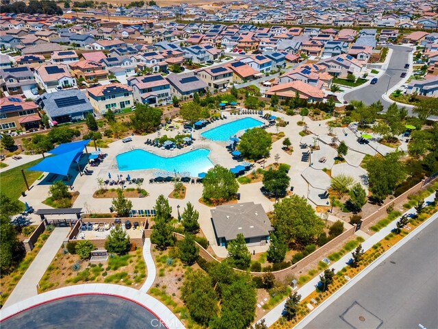 drone / aerial view featuring a residential view