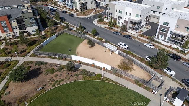 bird's eye view featuring a residential view