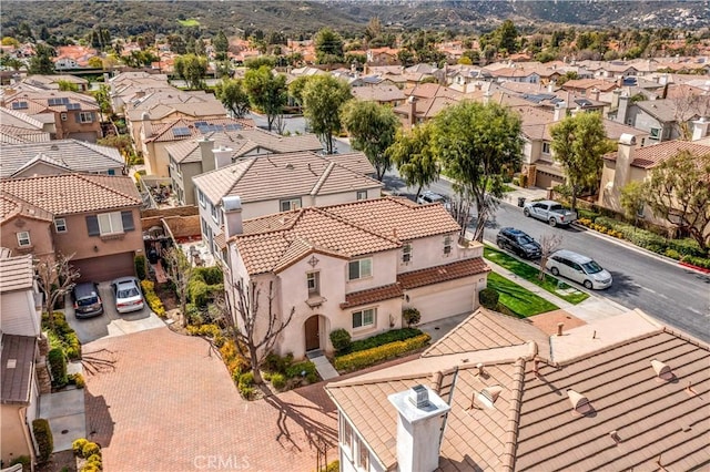 aerial view featuring a residential view