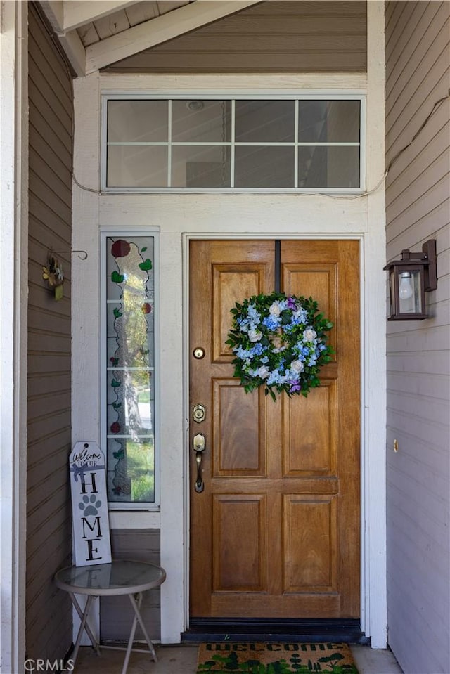 view of entrance to property