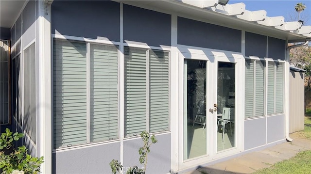 7844 Gainford St, Downey, CA 90240 - view of outdoor structure featuring french doors