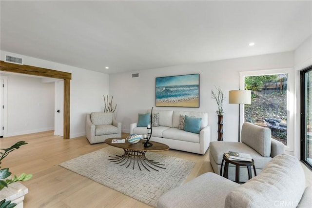 5353 Middlecrest Rd, Rancho Palos Verdes, CA 90275 - living room with wood finished floors, recessed lighting, and baseboards