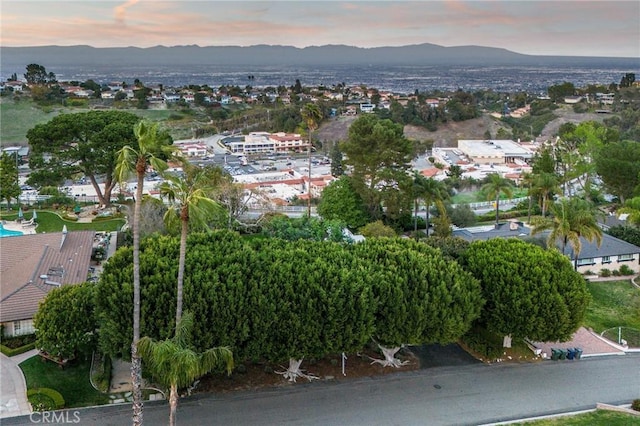 5353 Middlecrest Rd, Rancho Palos Verdes, CA 90275 - aerial overview of property's location featuring a mountainous background