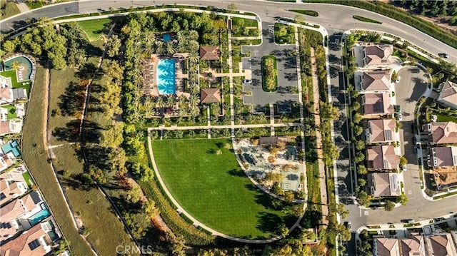 aerial view featuring a residential view