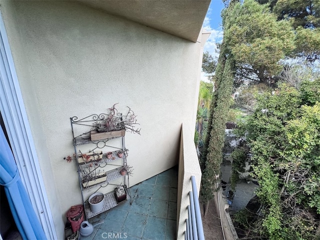 view of balcony