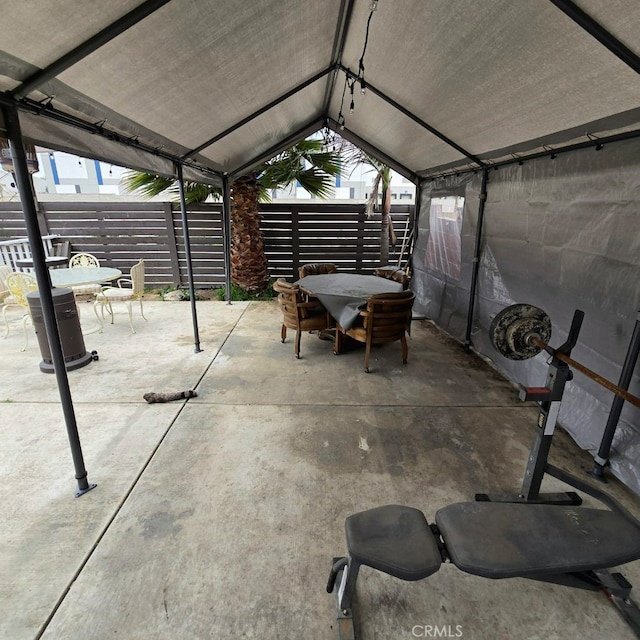 view of patio / terrace featuring outdoor dining space