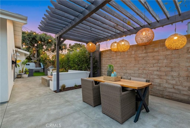 223 Robinhood Pl, Costa Mesa, CA 92627 - view of patio / terrace with outdoor dining area and grilling area