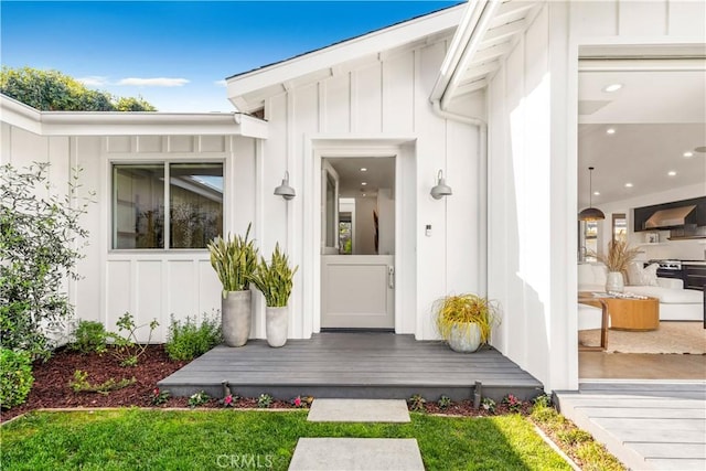 223 Robinhood Pl, Costa Mesa, CA 92627 - property entrance with board and batten siding