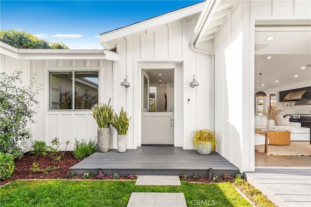 223 Robinhood Pl, Costa Mesa, CA 92627 - entrance to property with board and batten siding