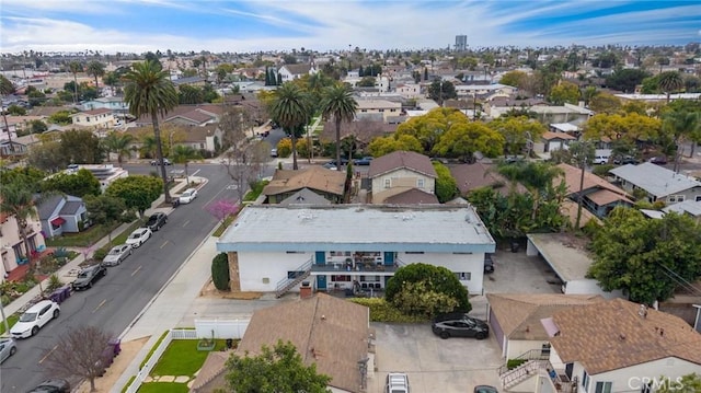 aerial view featuring a residential view