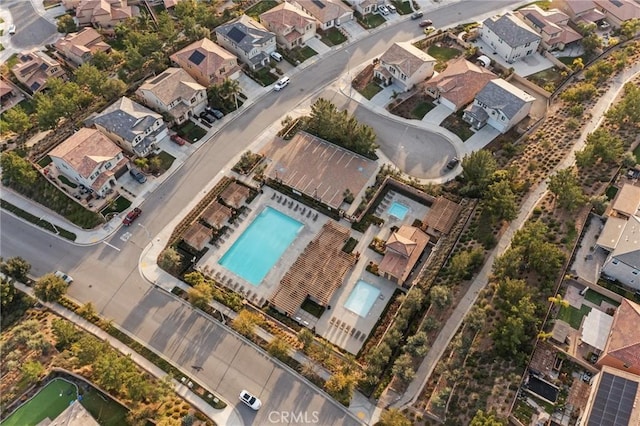 drone / aerial view featuring a residential view