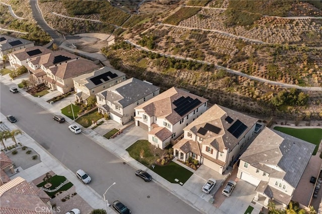 aerial view featuring a residential view