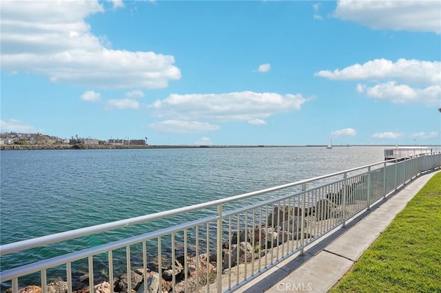 view of water feature