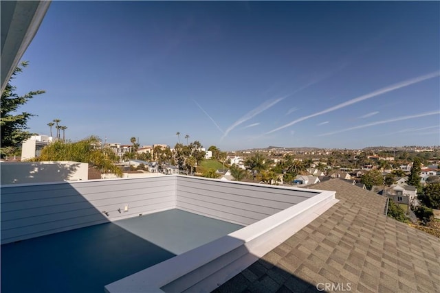 view of patio with a residential view