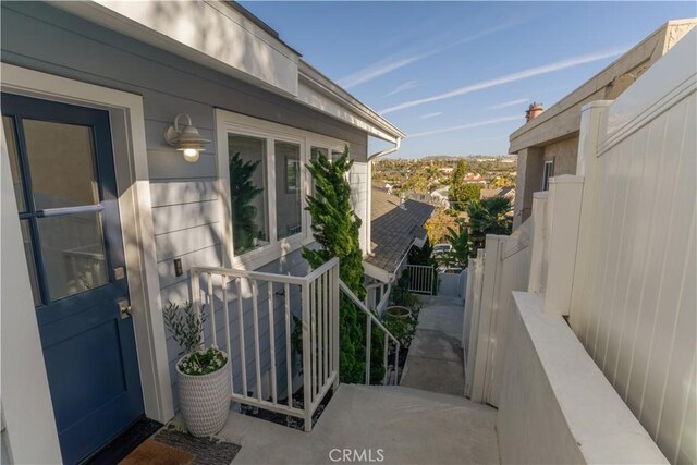 view of property exterior with fence