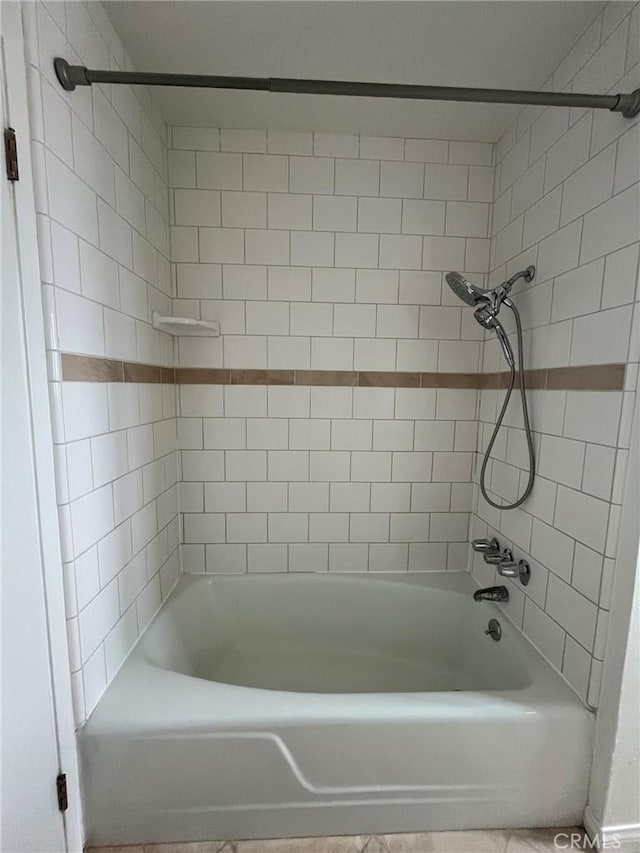 full bath with washtub / shower combination