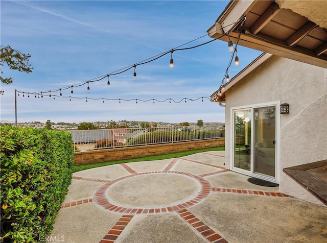 view of patio / terrace with fence