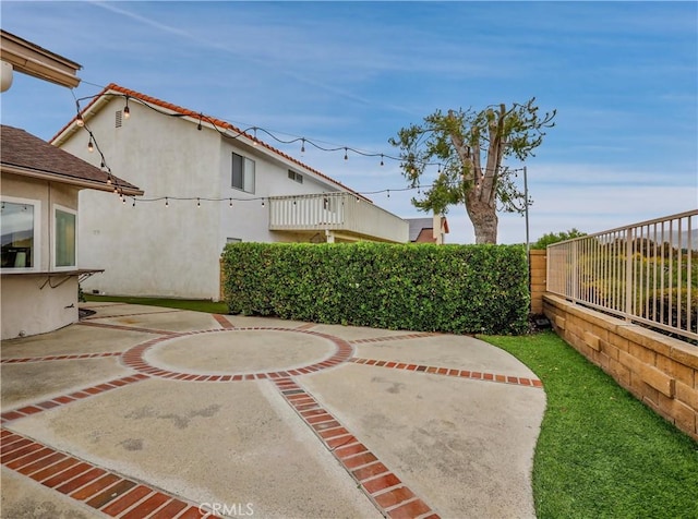 view of patio / terrace with fence