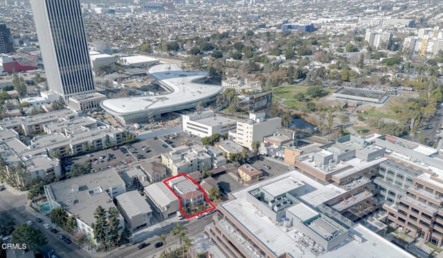 741 S Curson Ave, Los Angeles, CA 90036 - aerial view with a city view