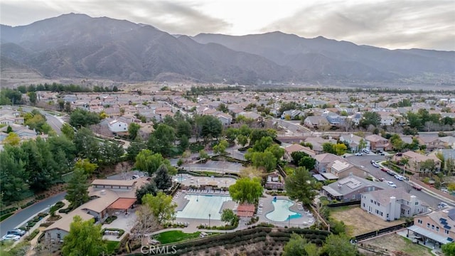 10916 Marygold, Corona, CA 92883 - birds eye view of property with a mountain view and a residential view