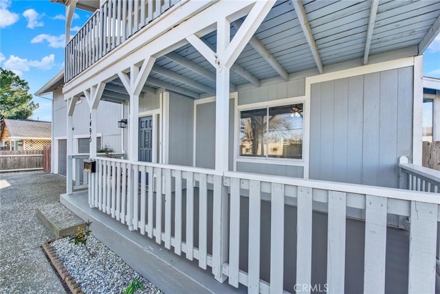 1495 S S, Corning, CA 96021 - exterior space with a balcony and covered porch