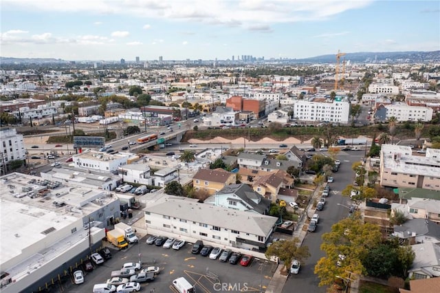 bird's eye view featuring a view of city