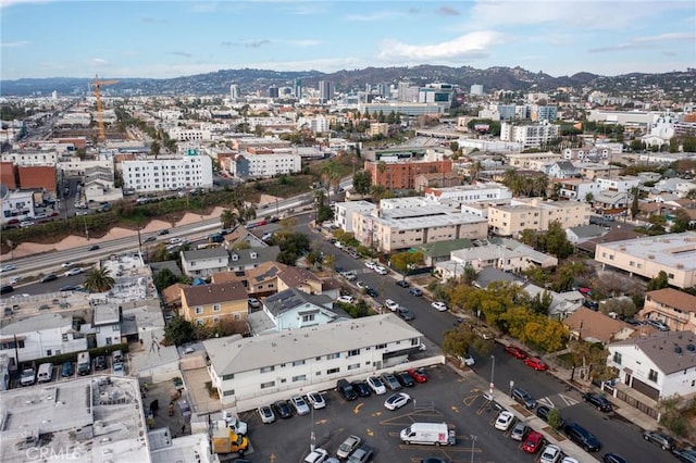 birds eye view of property featuring a view of city